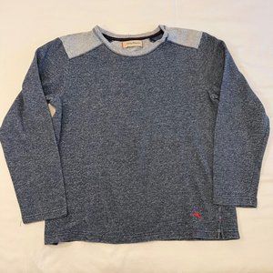 Tommy Bahama Long Sleeve Fleece Sweater Shirt Blue/Gray Men's Size Medium